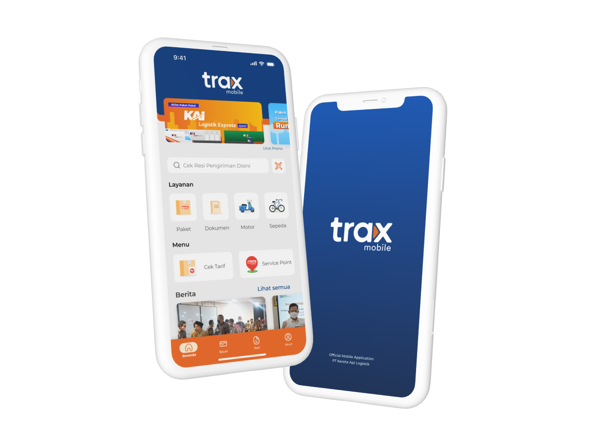 Preview KAI Logistik Trax Mobile Application