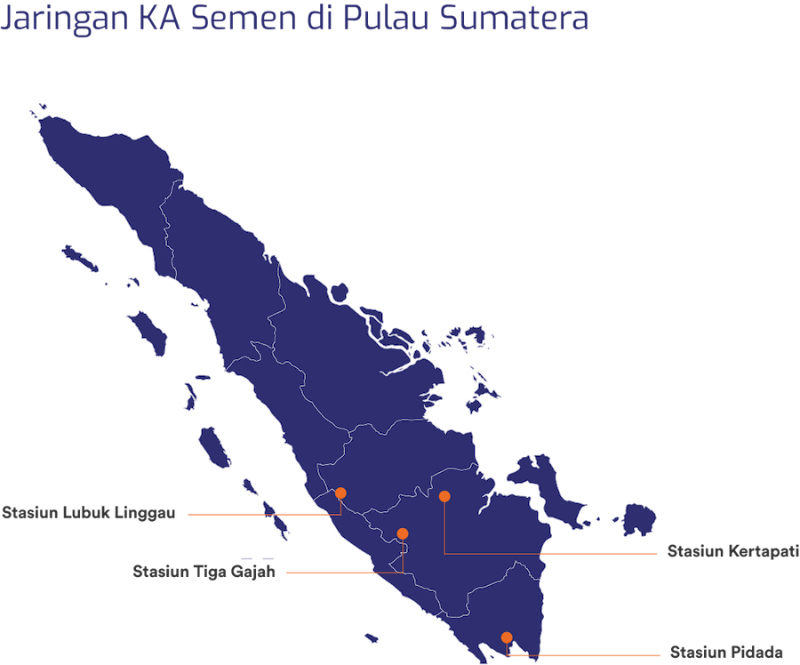 Jaringan KA Semen Pulau Sumatra